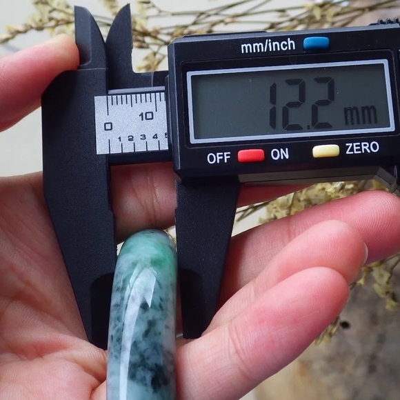 Certified Green 100% Natural A JADE Jadeite Bangle Bracelet 玉镯 56mm - Picture 7 of 10